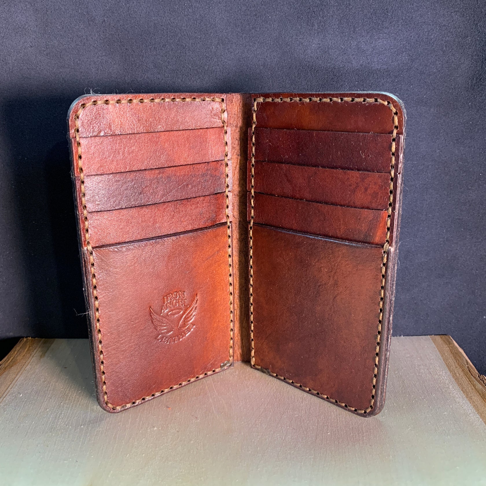 [ KIRSH ]★COLLECTION BRANDING IRON LEATHER WALLET Amazon.com: IRON SPIDER Men's Wallet，Monolayer Slim