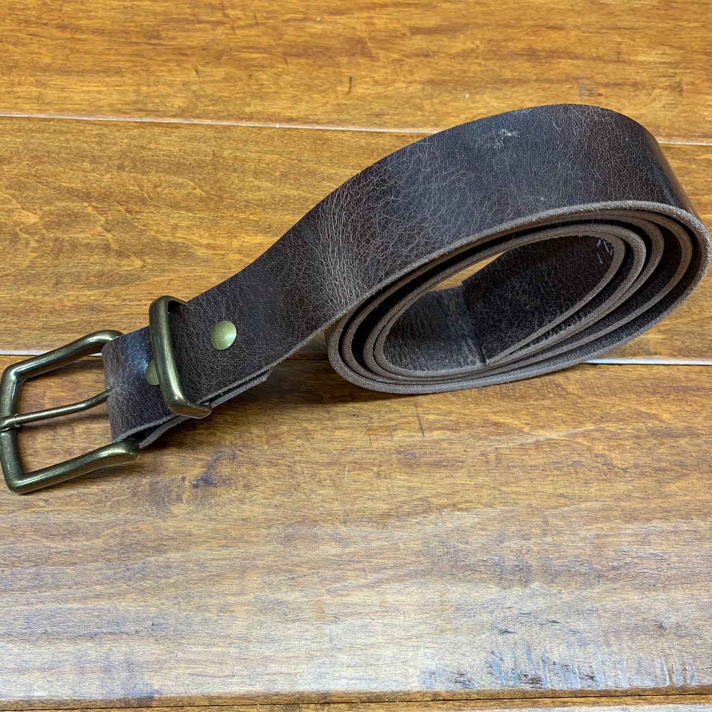 The Antique Chocolate Leather Belt