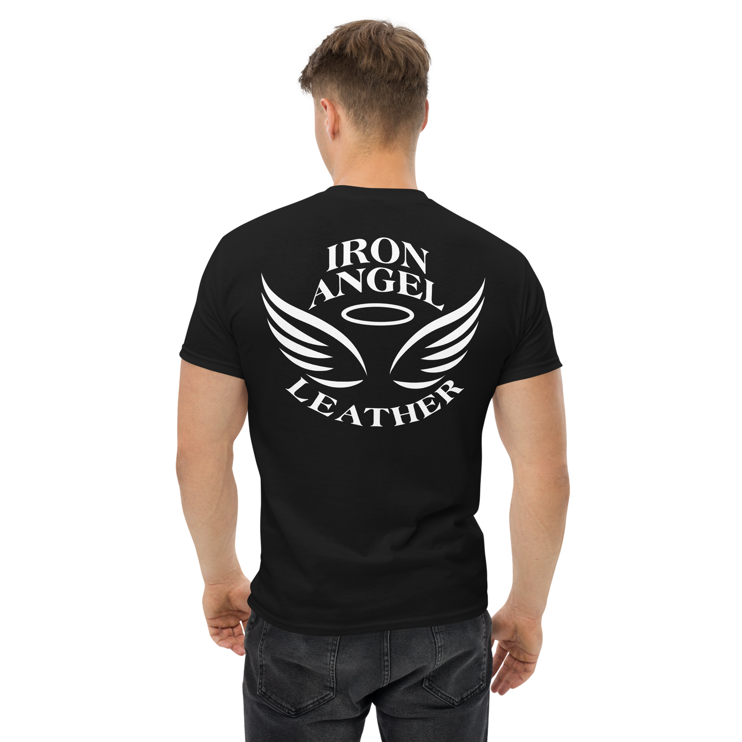 Men's classic tee white printed logo