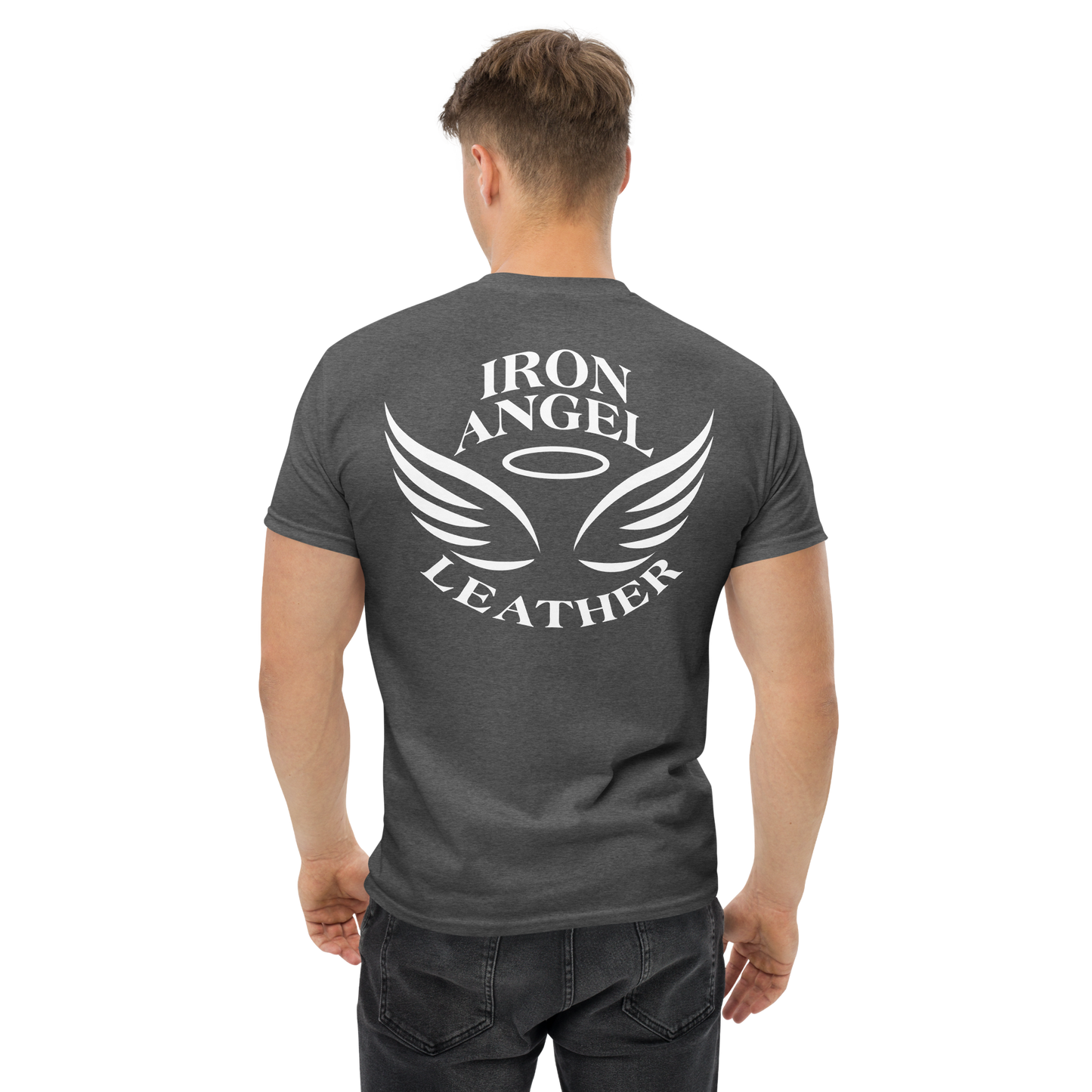 Men's classic tee white printed logo