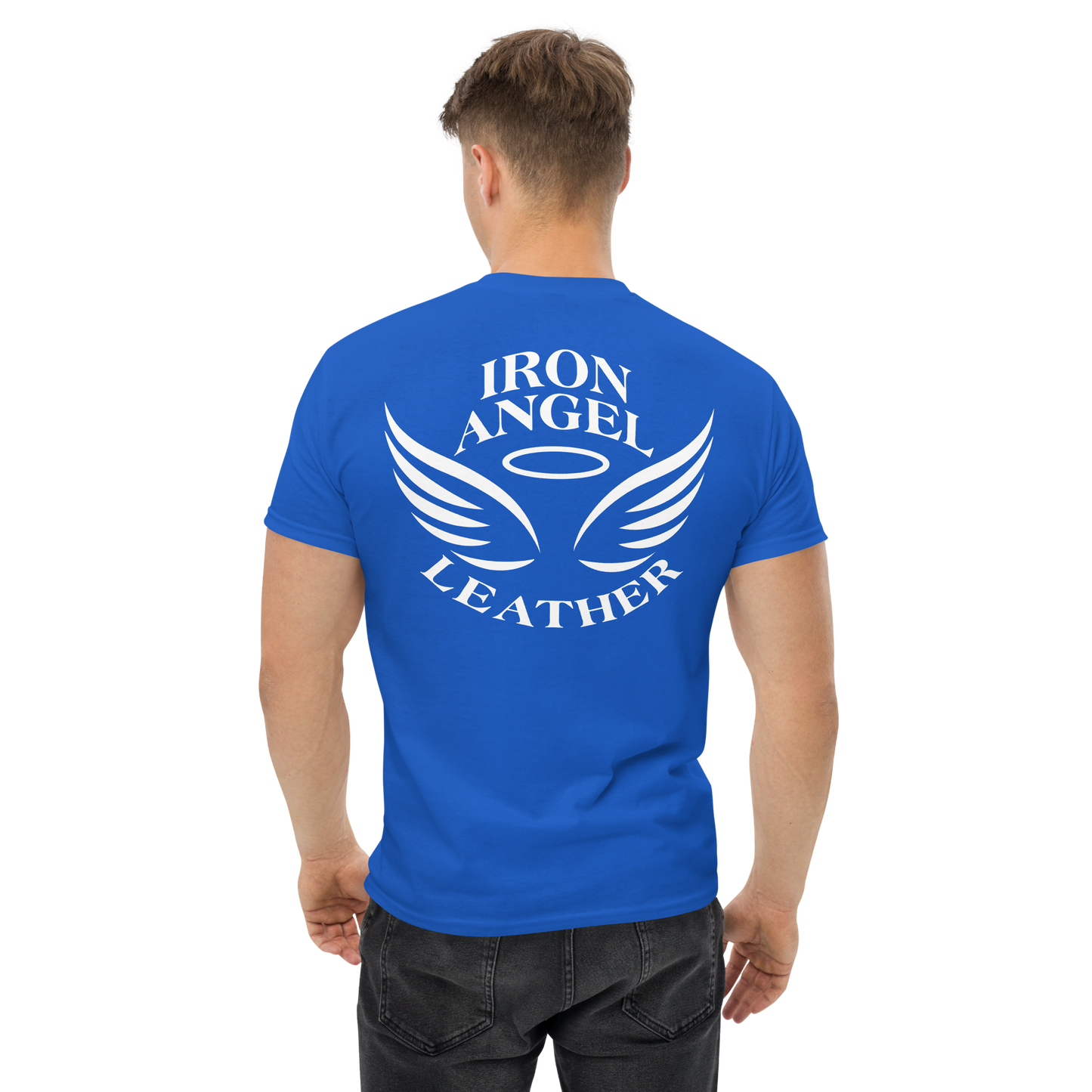 Men's classic tee white printed logo