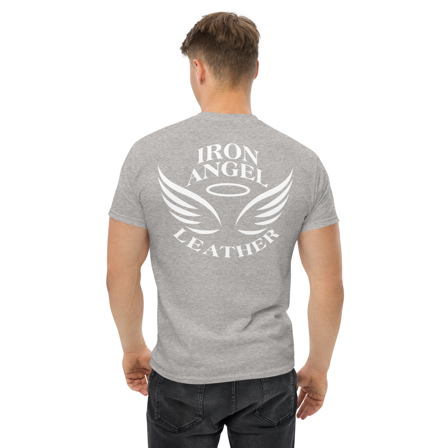Men's classic tee white printed logo