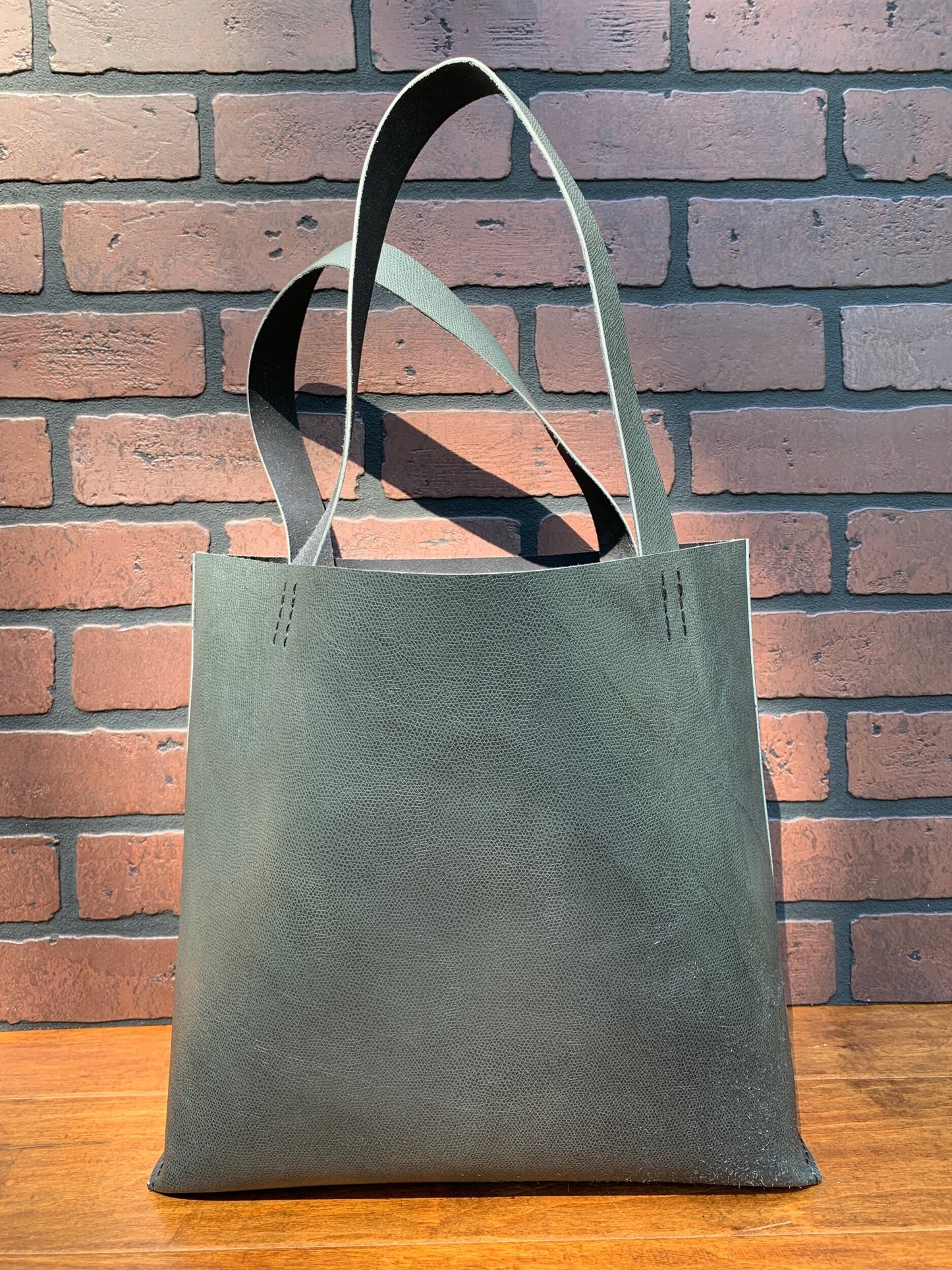 Green Smoke Textured Large Tote Bag