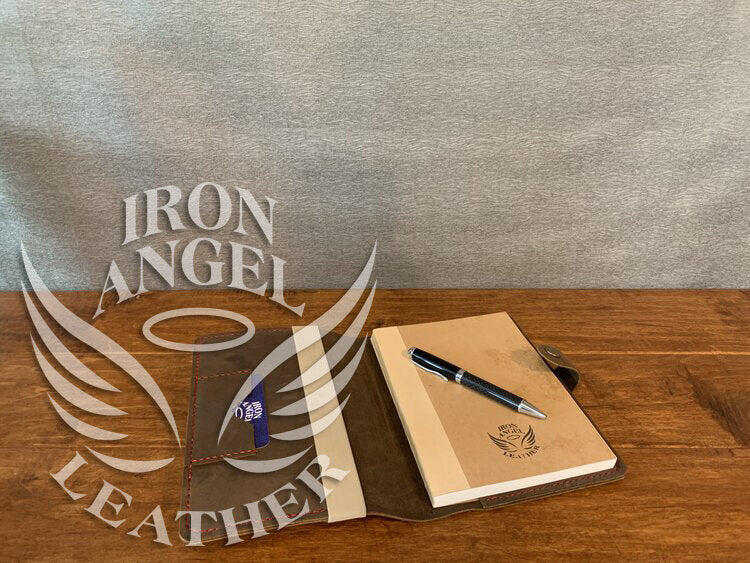 Blackjack Crazyhorse Oil Tanned Journal with External Pen Holder