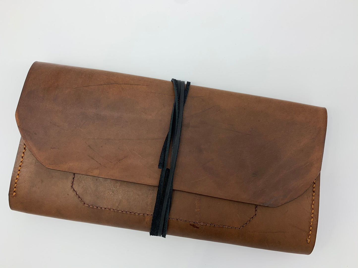 Brown Veg Tan Clutch