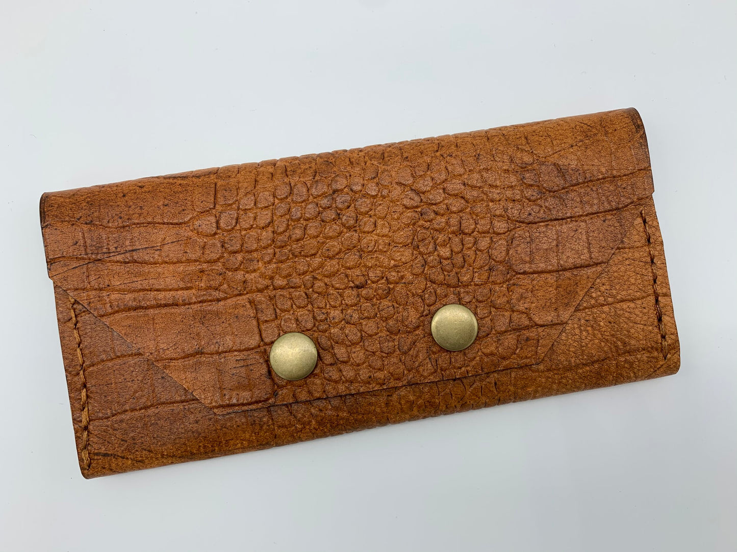 Beige Embossed Wallet