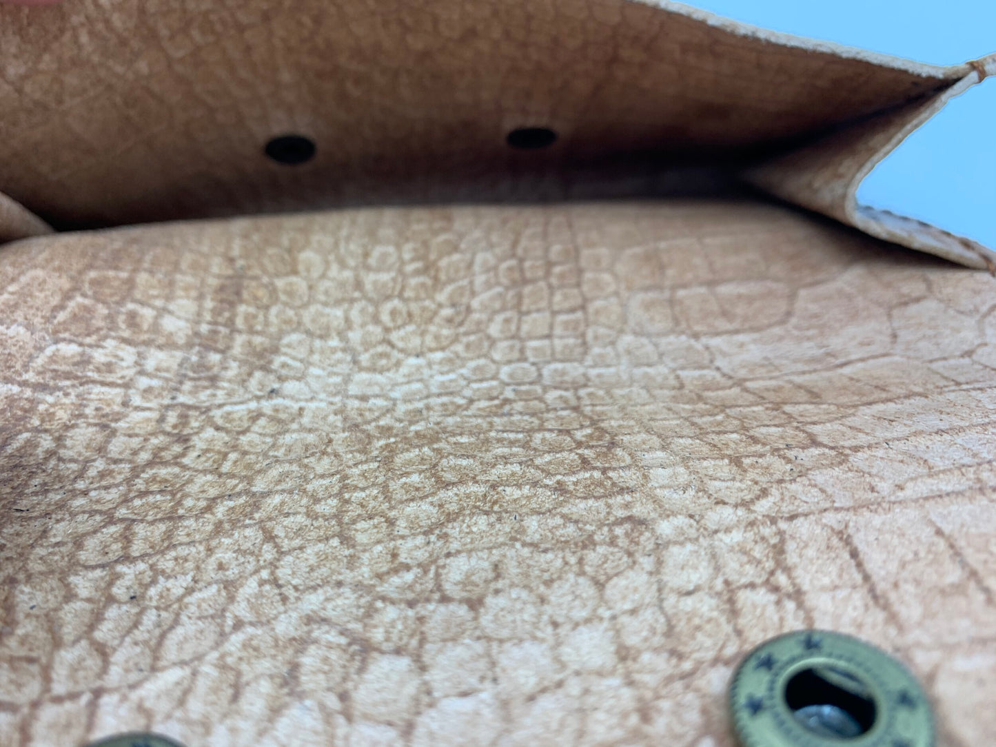 Beige Embossed Wallet