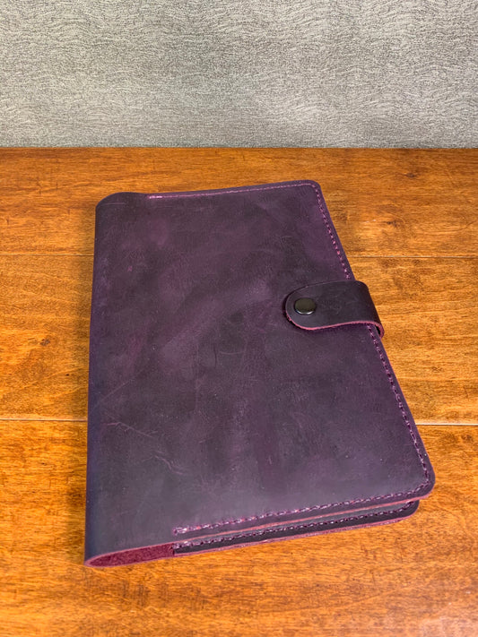 Purple Crazyhorse Oil Tanned Leather Journal