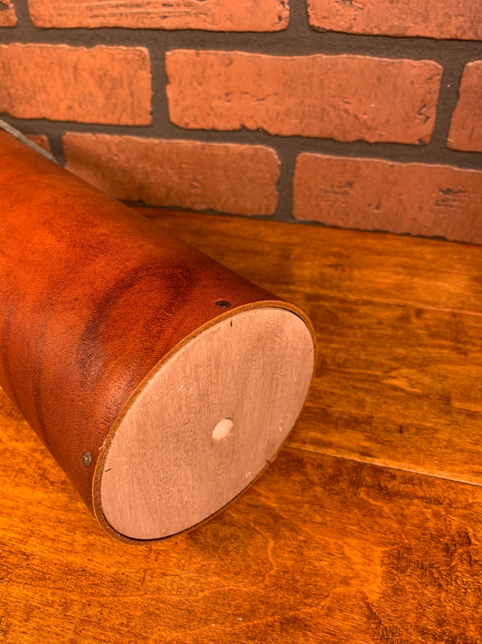 Brown Hand Dyed Veg Tan Wine Bag