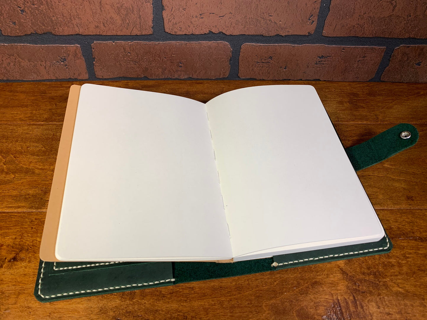 Green Crazyhorse Oil Tanned Leather Journal