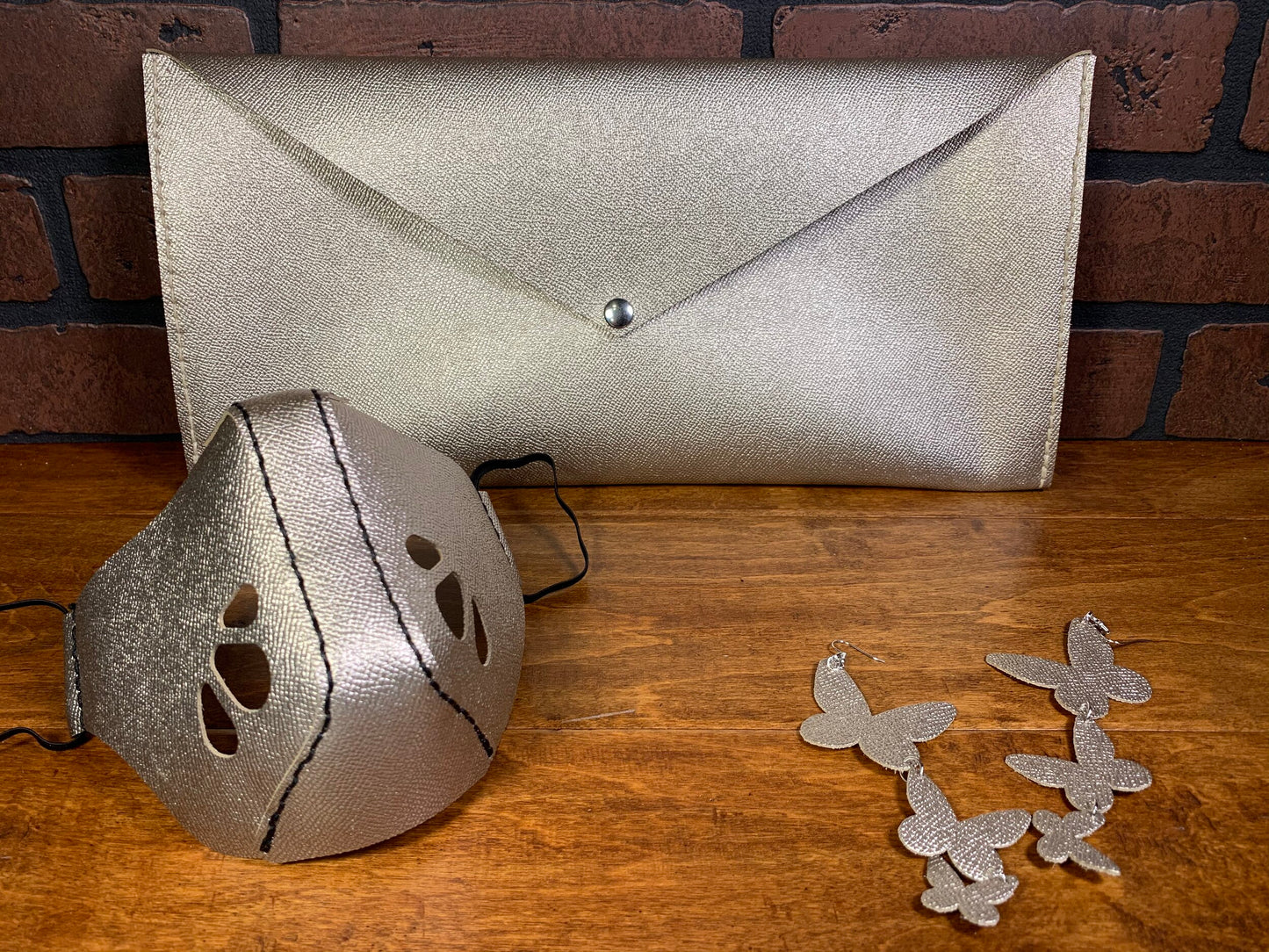 Metallic Textured Clutch