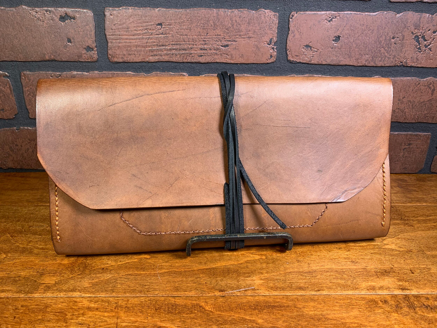 Brown Veg Tan Clutch