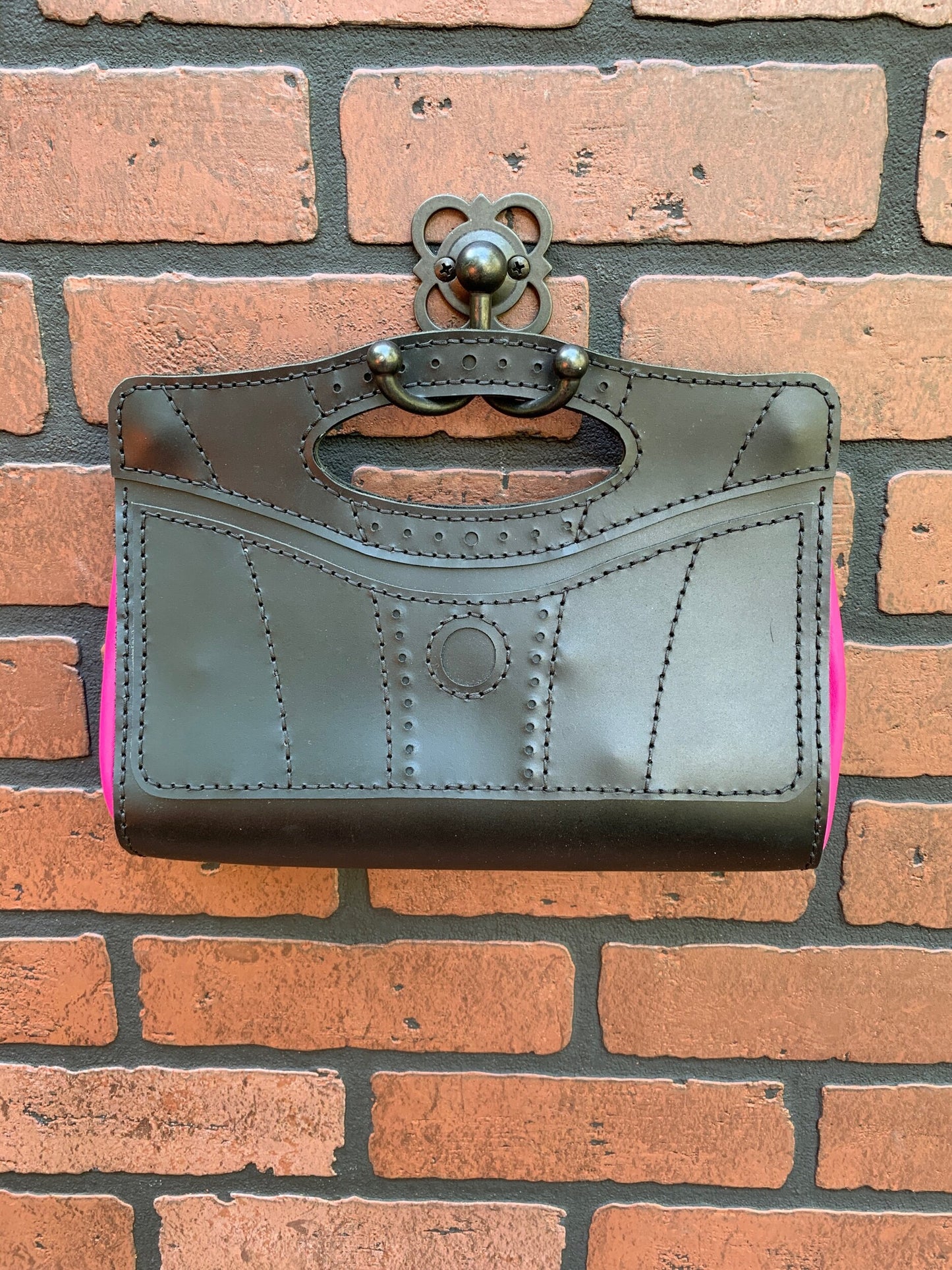 Small Fushia Jewel Clutch