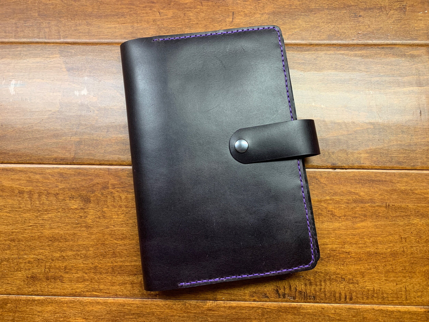 Plum Purple Waxed Pull-up Journal