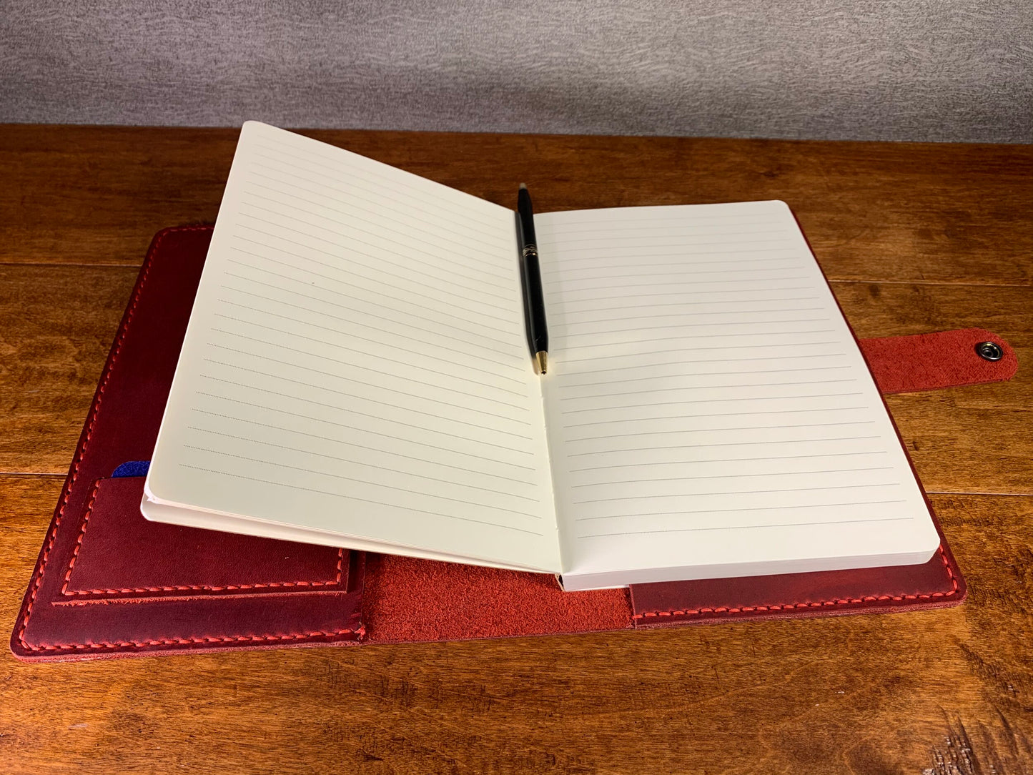 Red Crazyhorse Oil Tanned Leather Journal