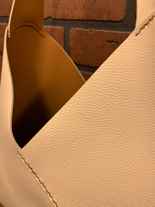 Pebbled Tan Julie Tote Bag