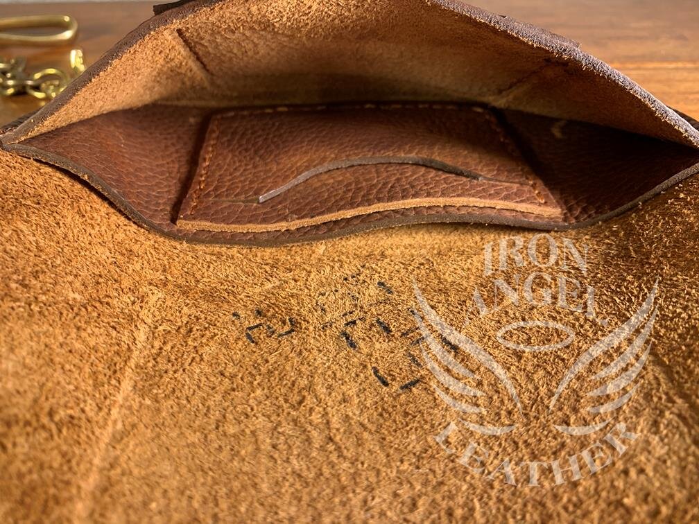 Caramel Rage Pebbled Long Wallet with Brass Hardware
