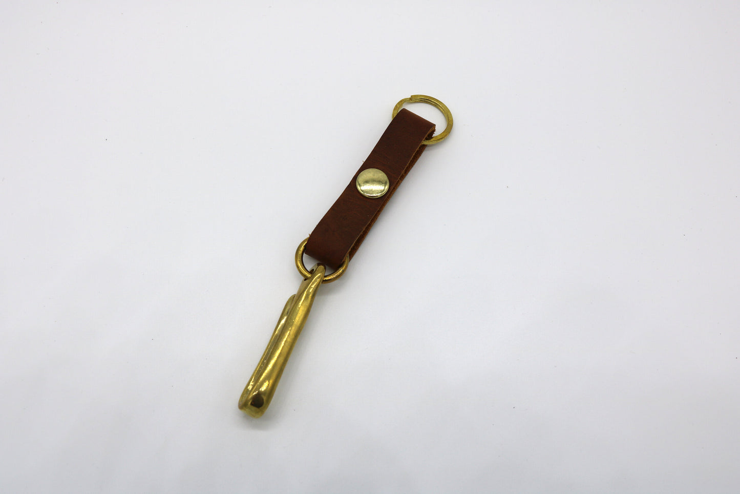 Brass Fish Hook Keychain