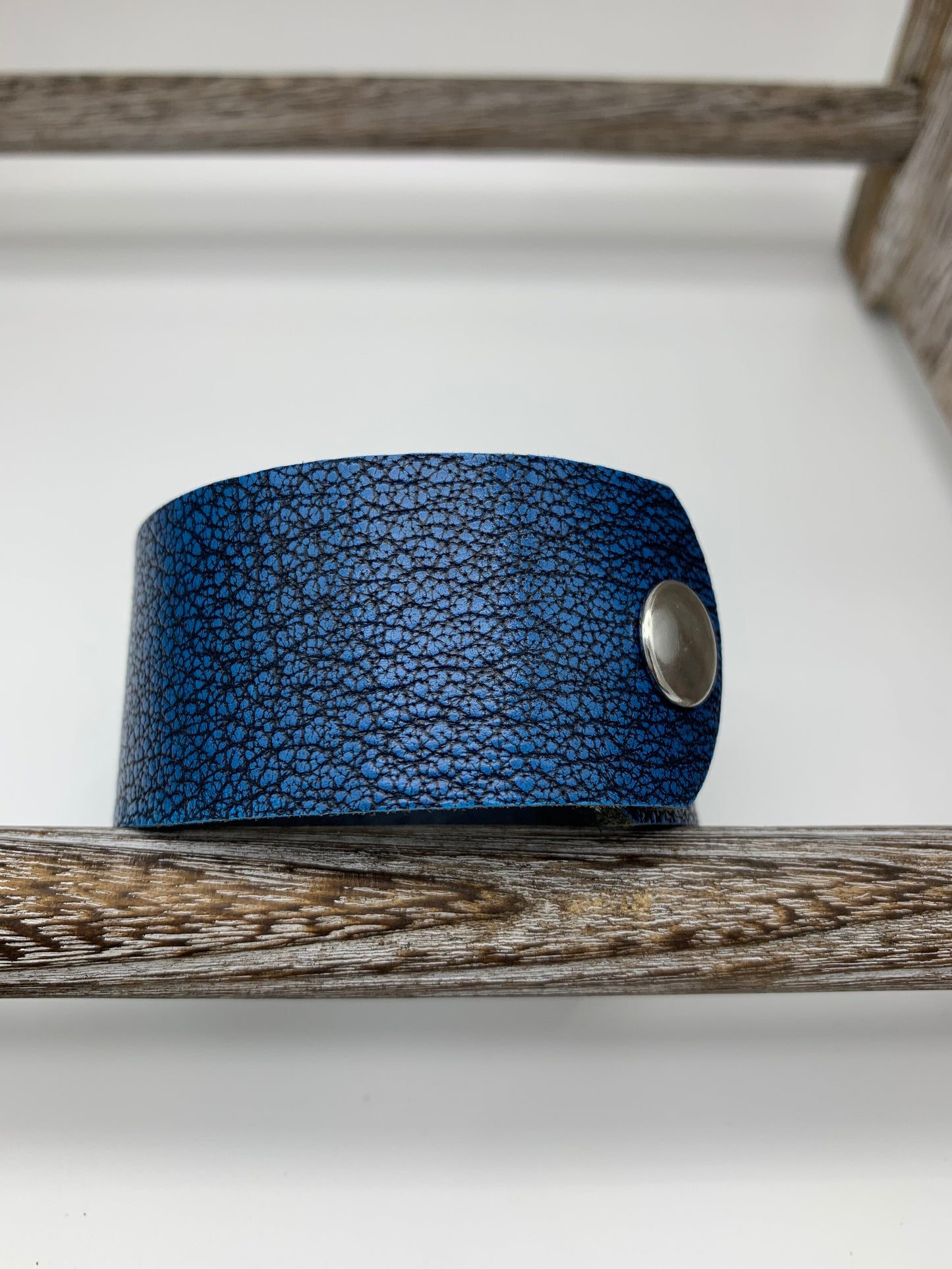 Blue Buffalo Leather Bracelet