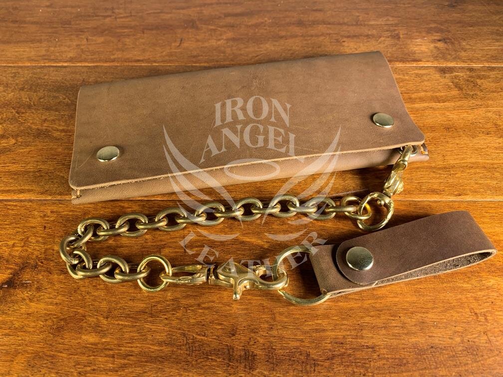 Blackjack Brown Crazyhorse Oil Tanned Long Wallet