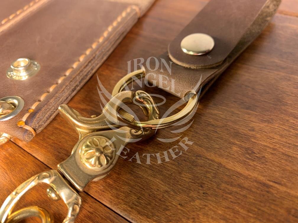 Blackjack Brown Crazyhorse Oil Tanned Long Wallet