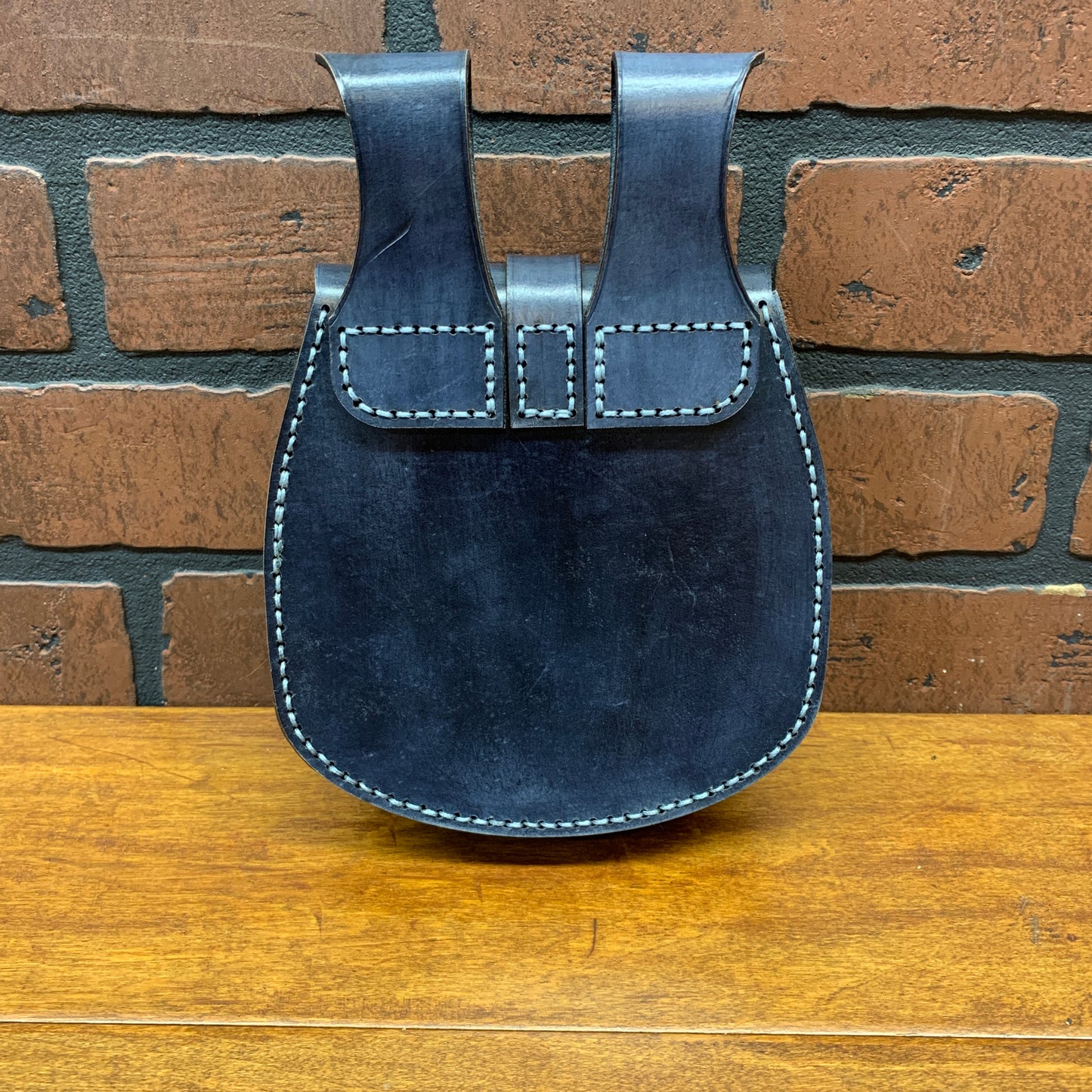 William Belt Bag in Charcoal Gray Leather