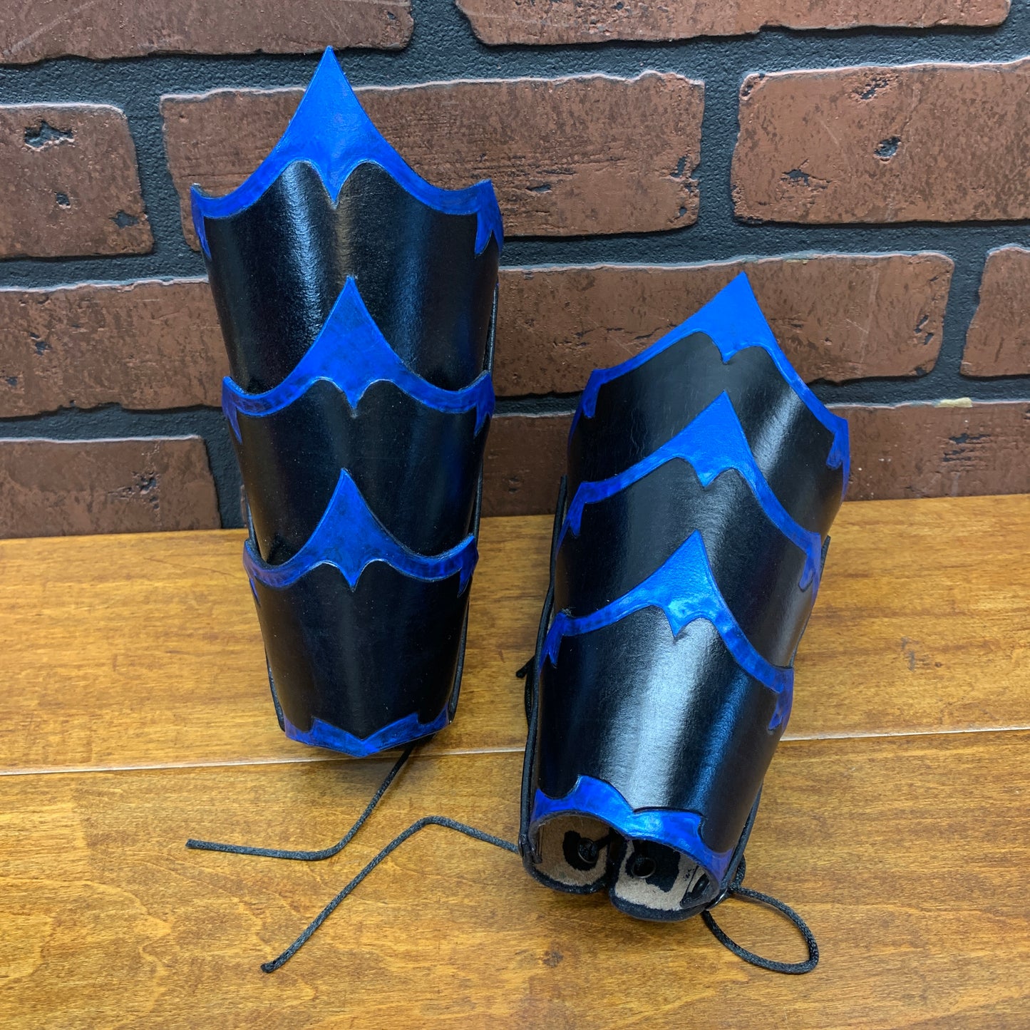 Fantasy Bracers Black with Blue