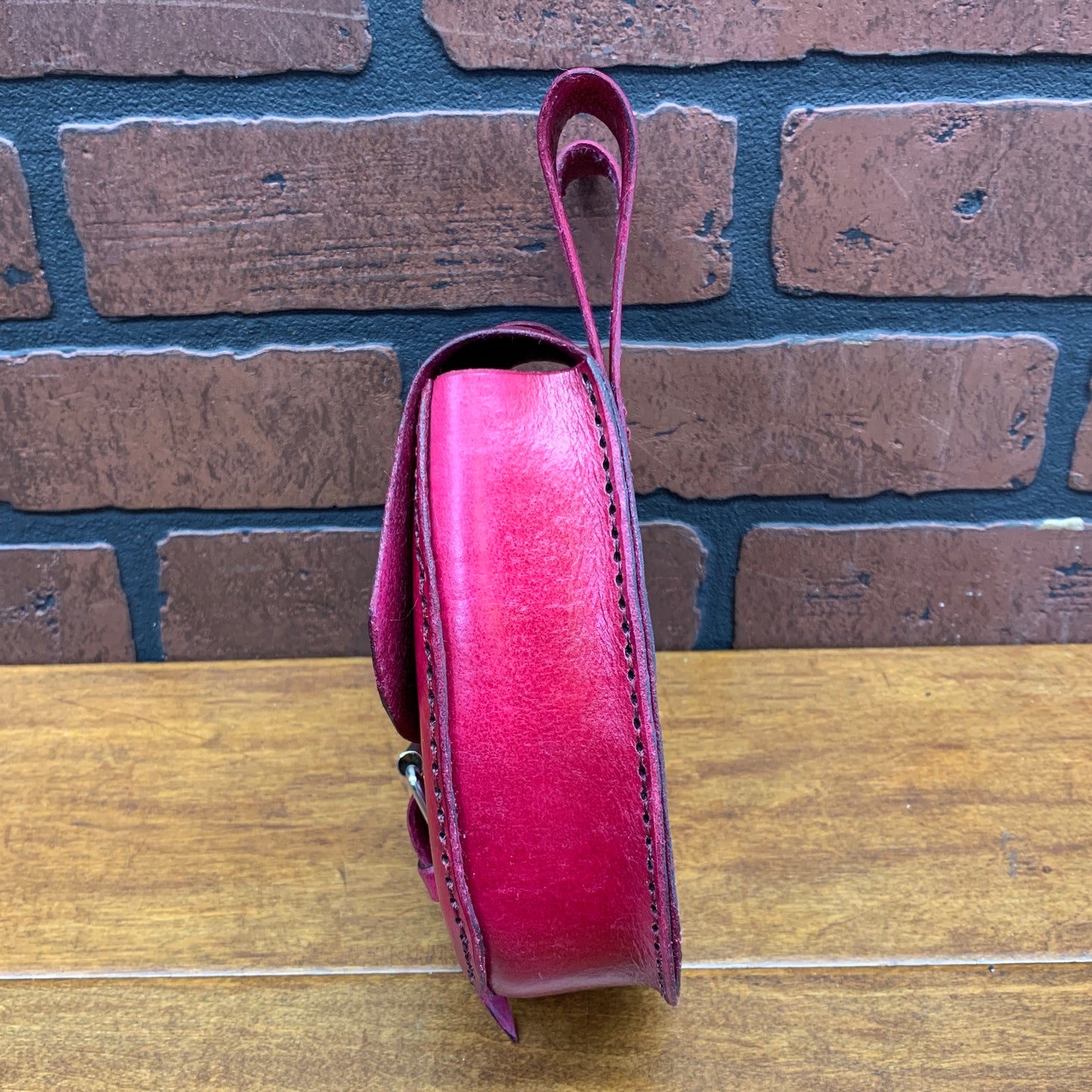 William Belt Bag in Oxblood Red Leather