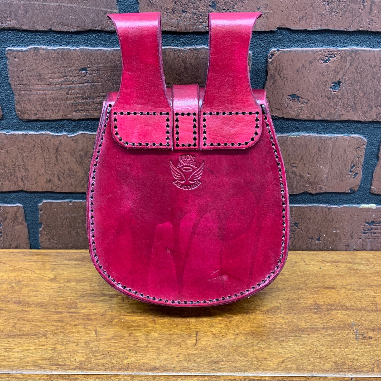 William Belt Bag in Oxblood Red Leather