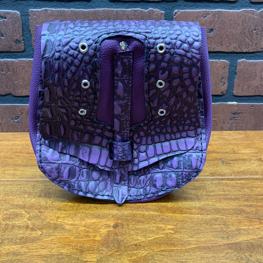 Randi Belt Bag Purple Reptile on Purple