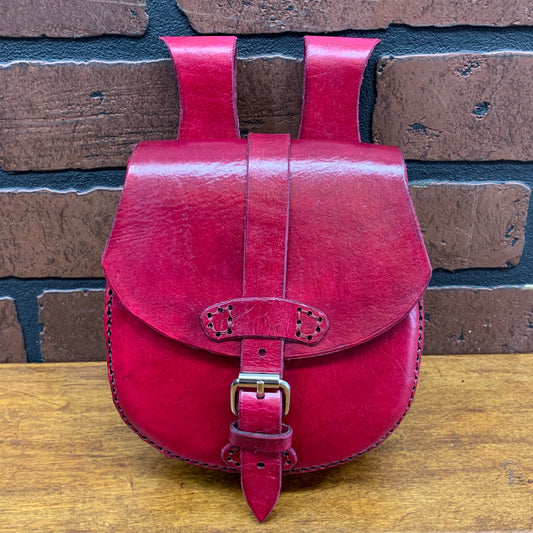 William Belt Bag in Oxblood Red Leather