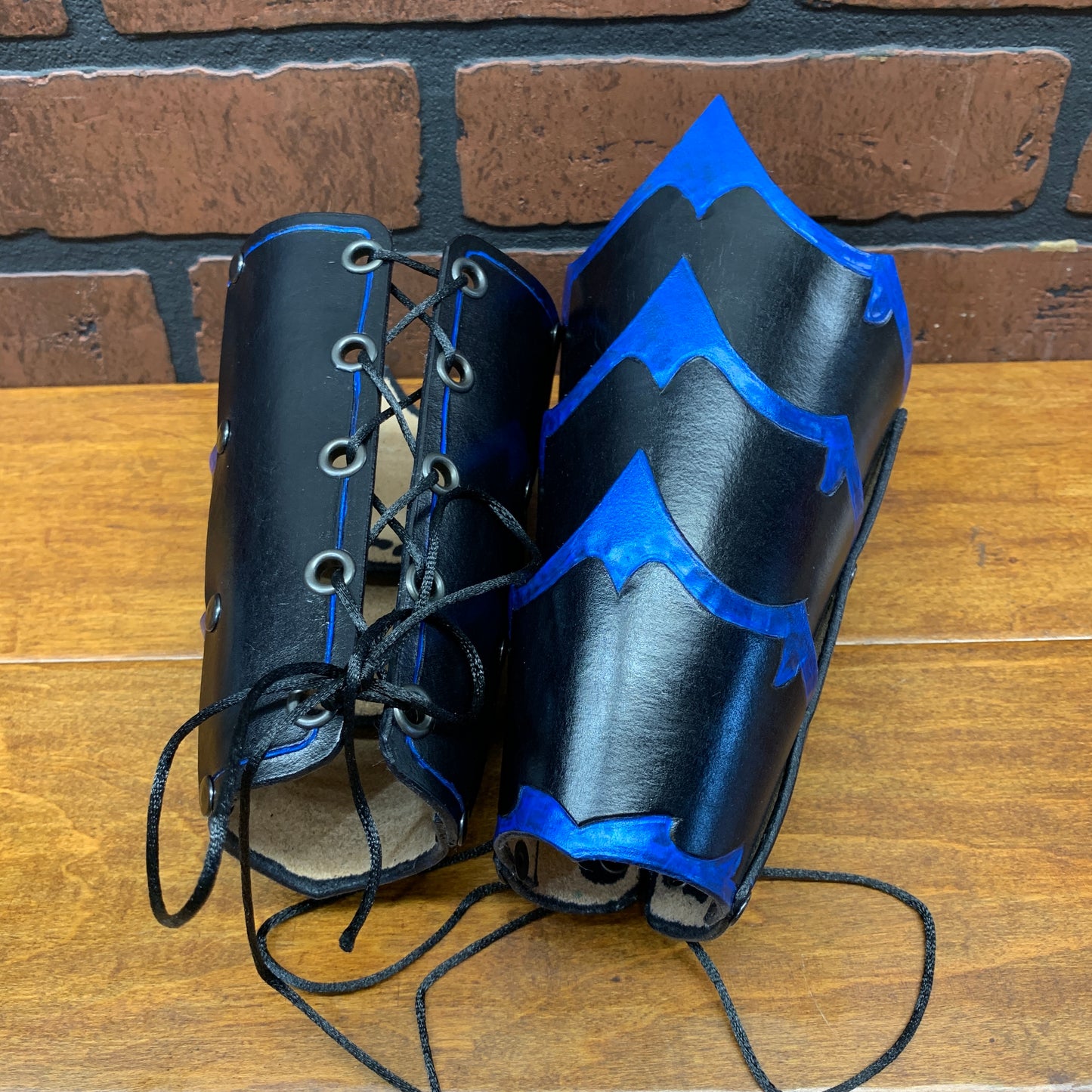 Fantasy Bracers Black with Blue