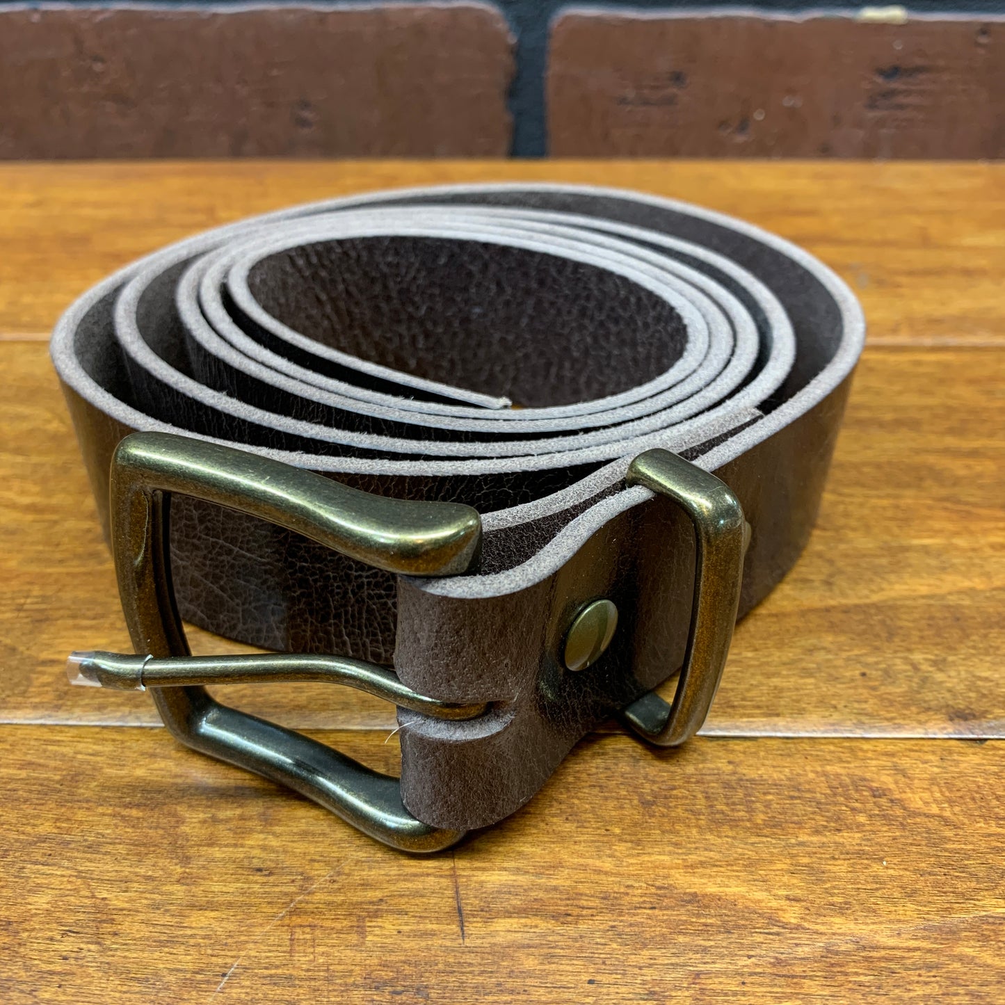 The Antique Chocolate Leather Belt
