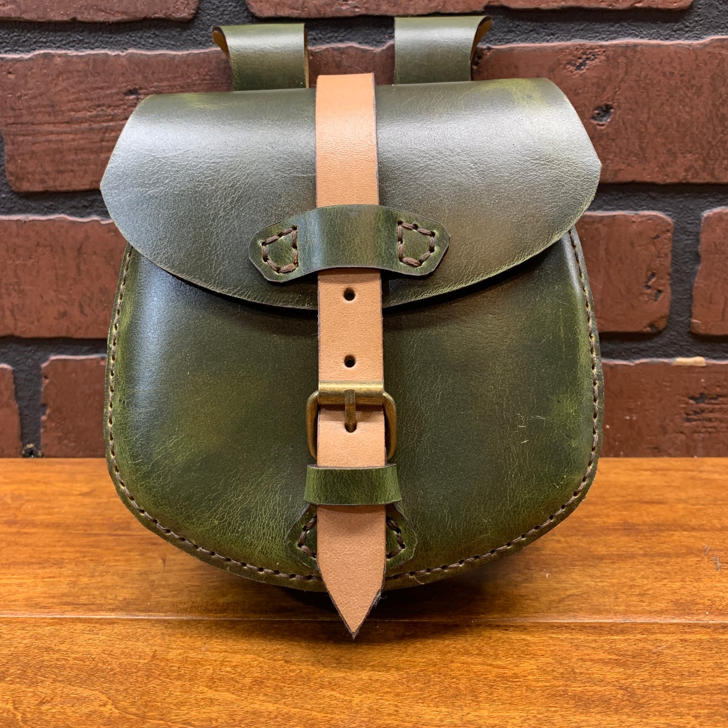 William Belt Bag in Emerald Green Leather