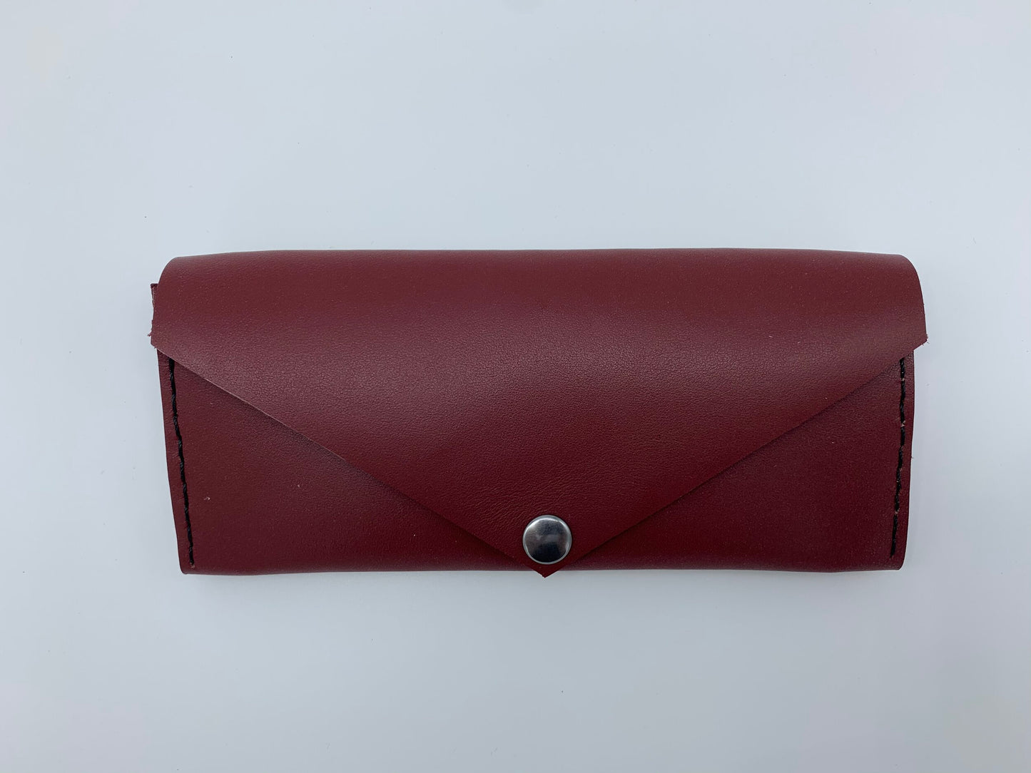 Red Leather Long Wallet