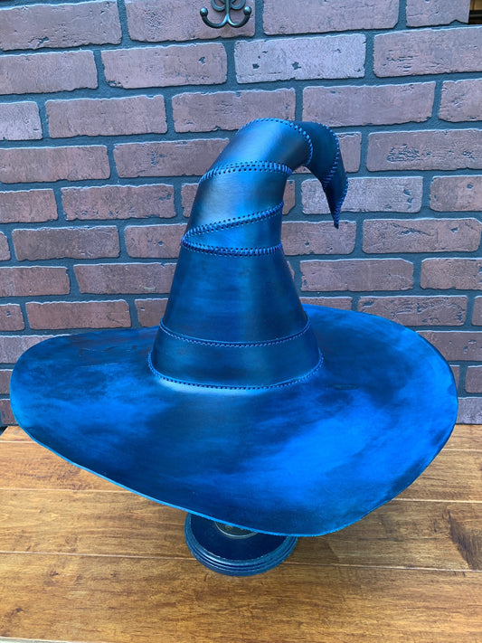 Blue Witches Hat w/ unique 13 cattle brand