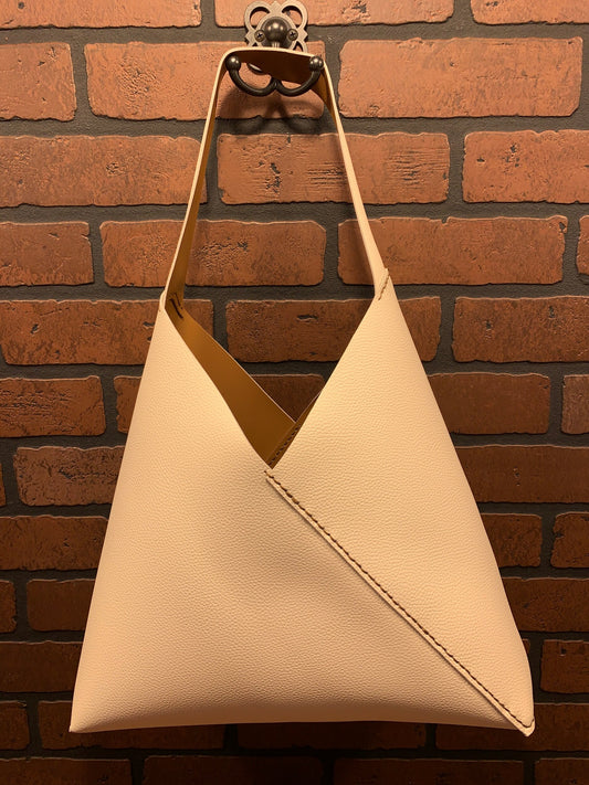 Pebbled Tan Julie Tote Bag