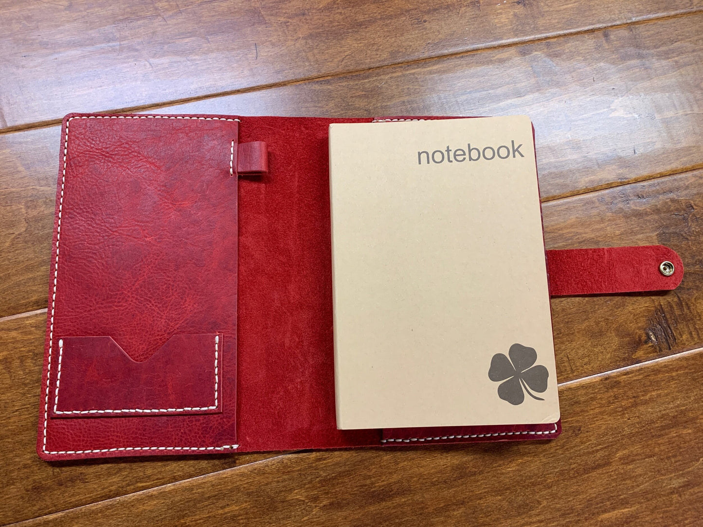 Tango Red Bison Leather Journal