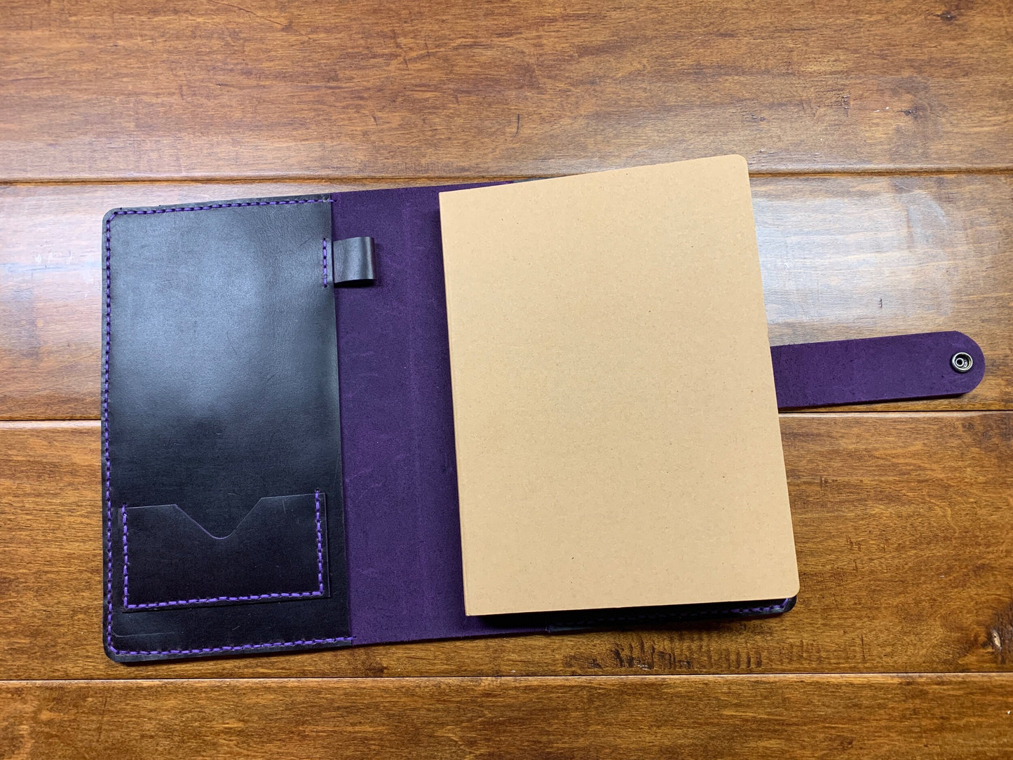 Plum Purple Waxed Pull-up Journal