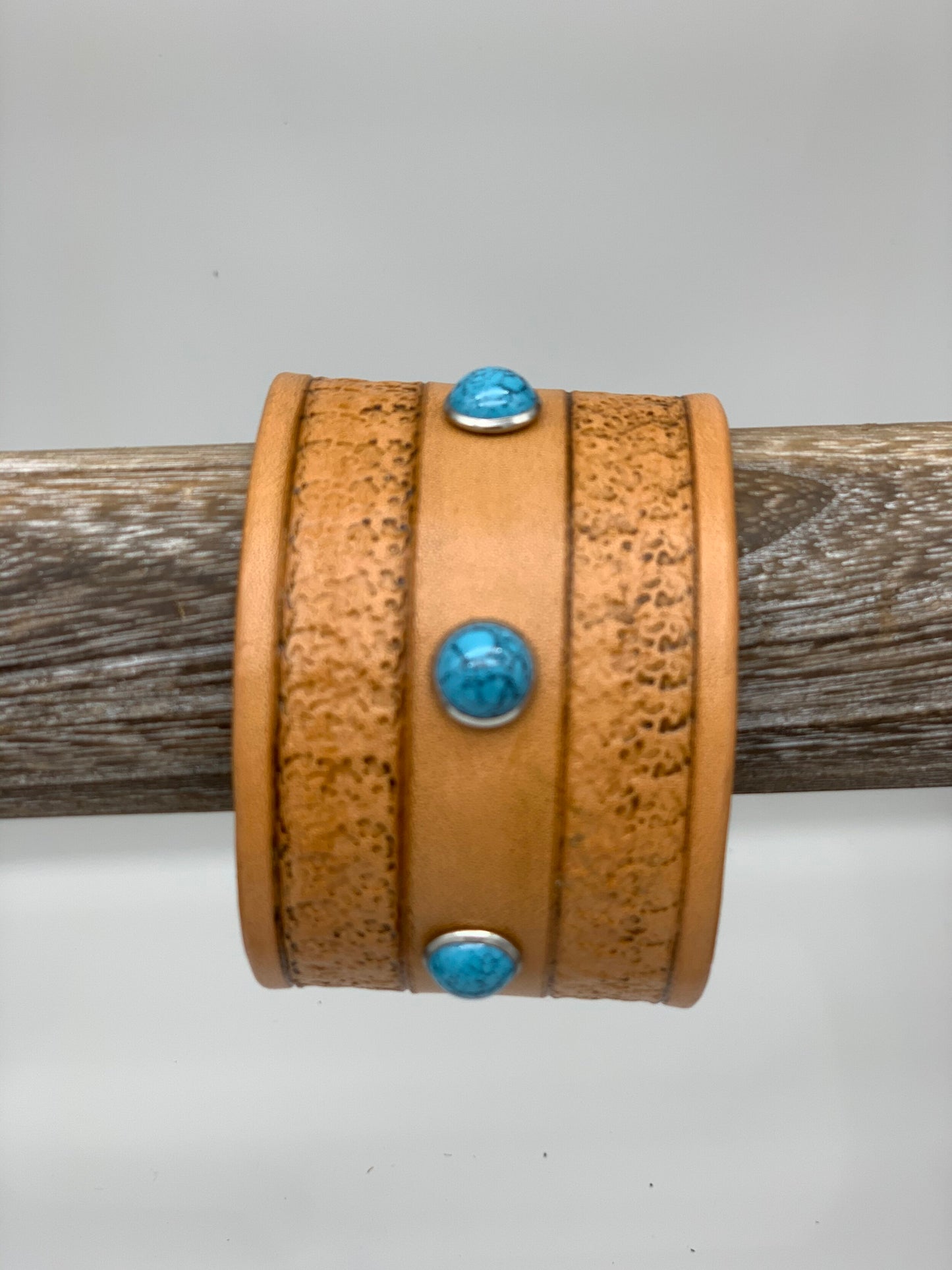 Blue Stone Cuff Bracelet