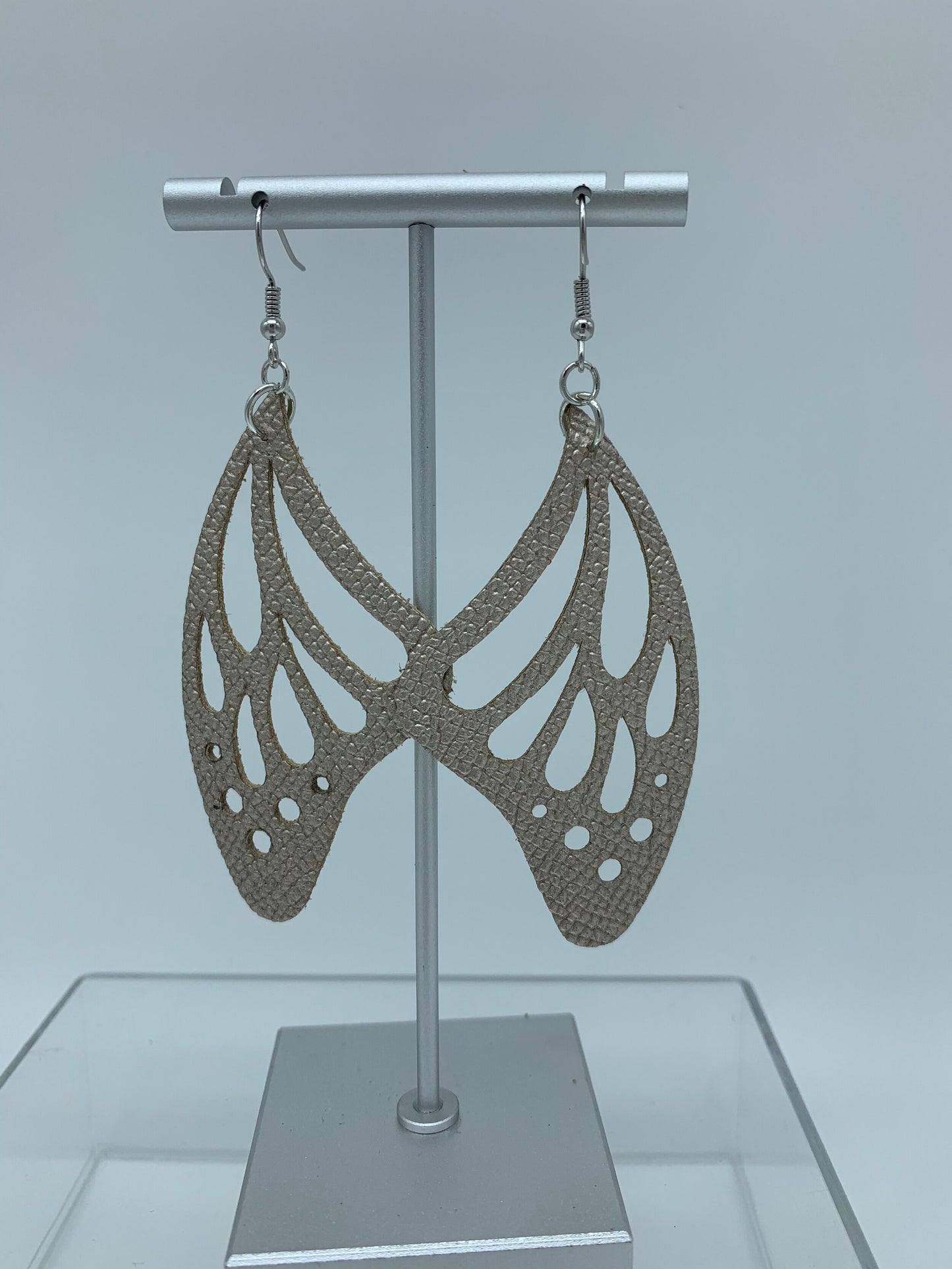 Gold-Tone Butterfly Wing Earrings