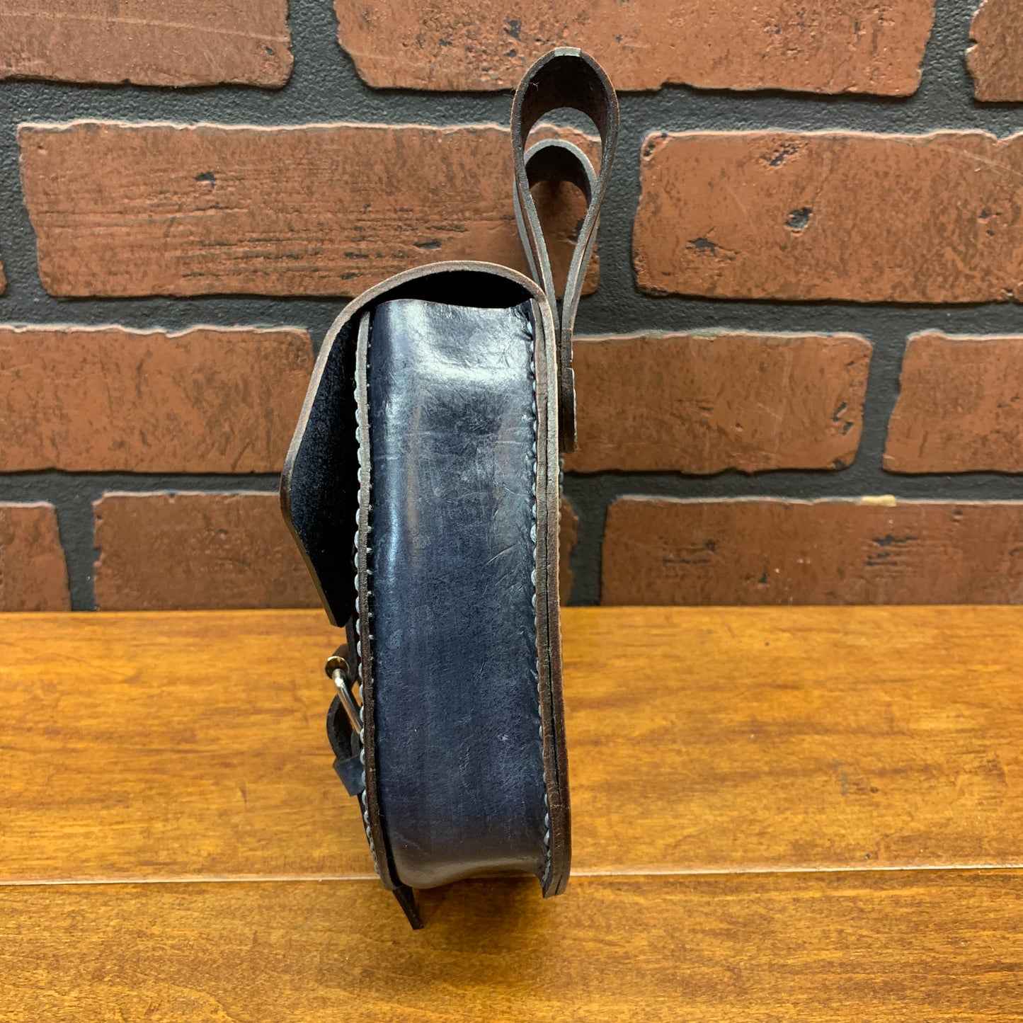 William Belt Bag in Charcoal Gray Leather