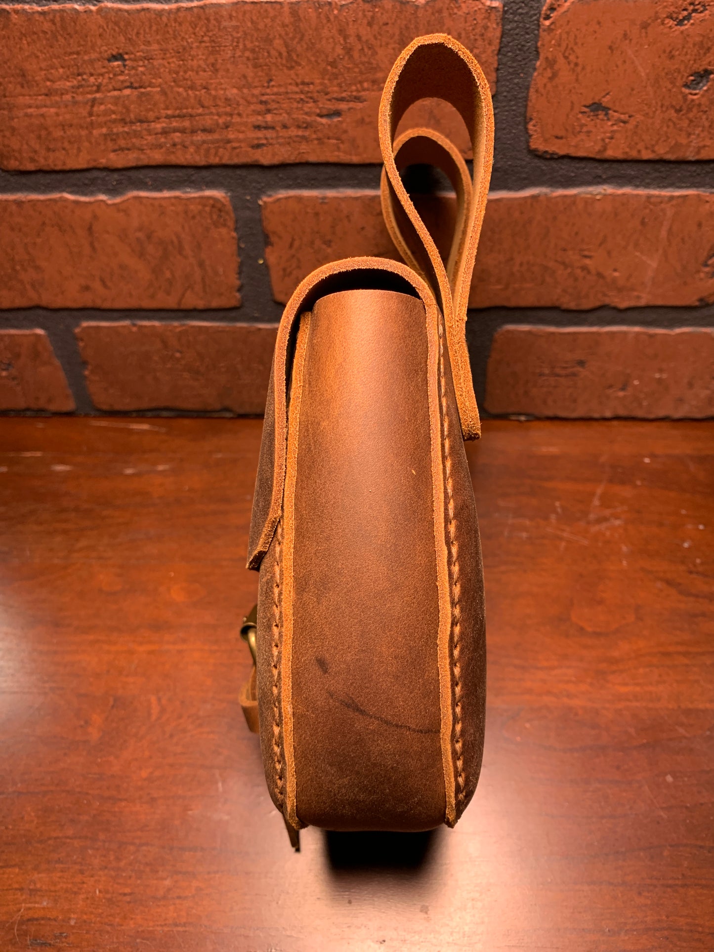 William Belt Bag in Rust Oil Tanned Leather